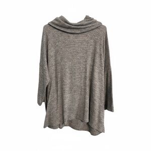 Chico's Soft Gray Cowl Neck Sweater